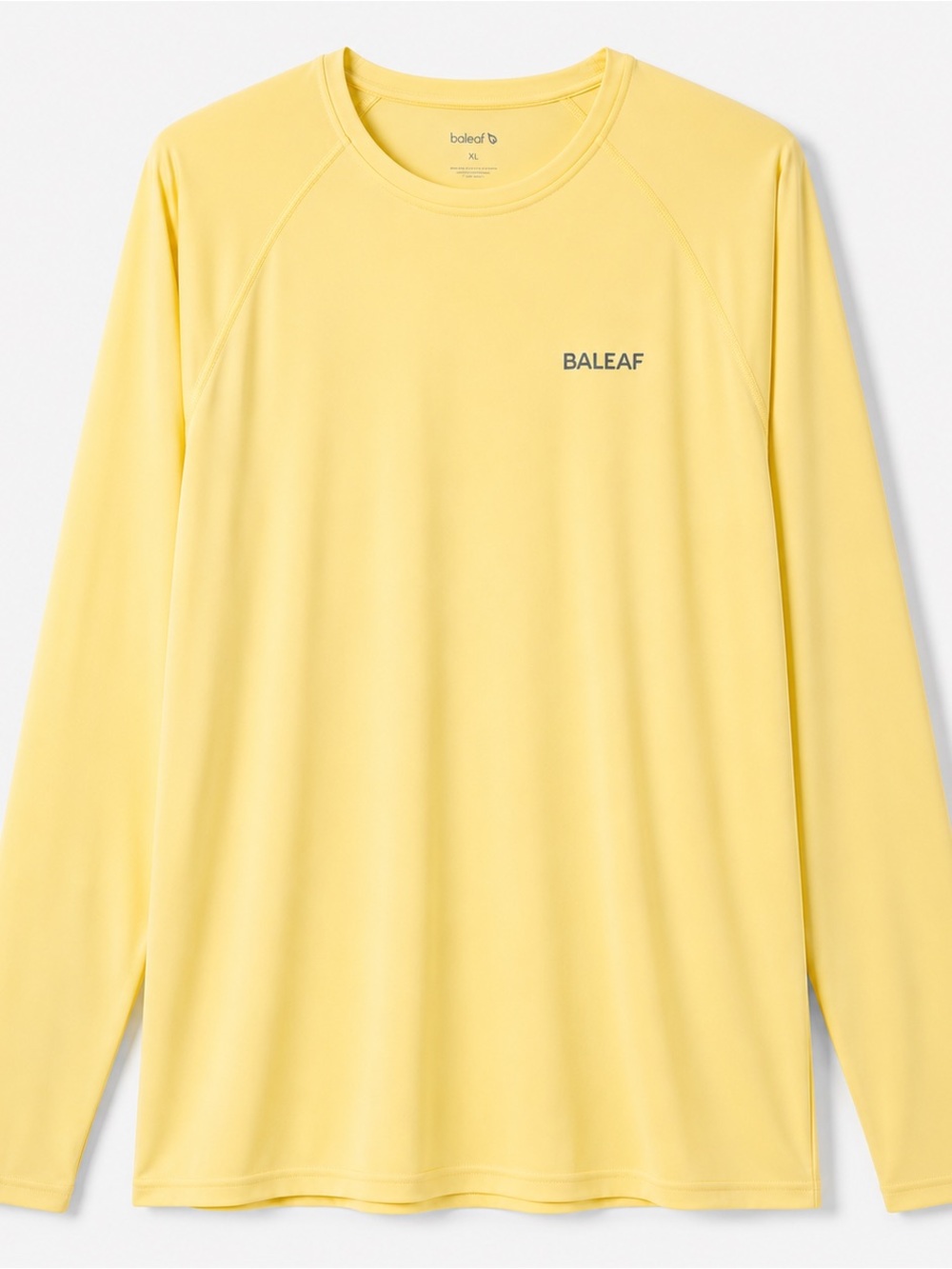 Baleaf UPF 50+ Yellow Sun Shirt Fishing Rash Guard Swim XL NWT